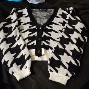 Studio19 woman sweater M black and white